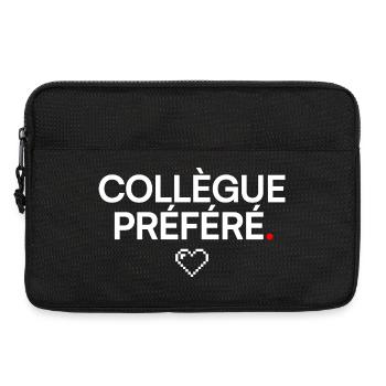 COLLÈGUE PRÉFÉRÉ | Idée cadeau drôle - Sacoche pour ordinateur portable 13 pouces - noir - Devant