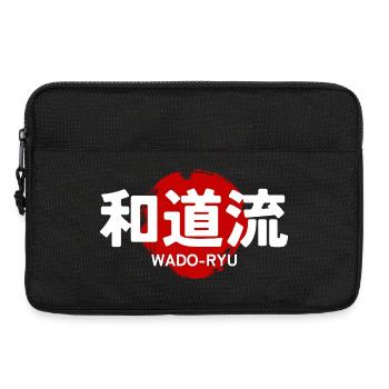 Wado-Ryu Karate Martial Sport GYM Japanische Kanji - Laptoptasche 13" - Schwarz - Vorne