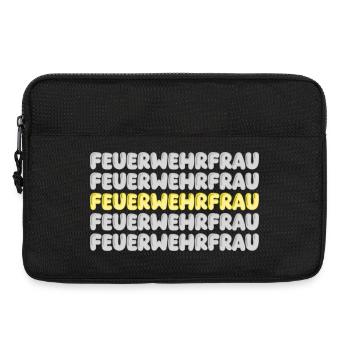 Geschenk für Feuerwehrfrau - Laptoptasche 13" - Schwarz - Vorne