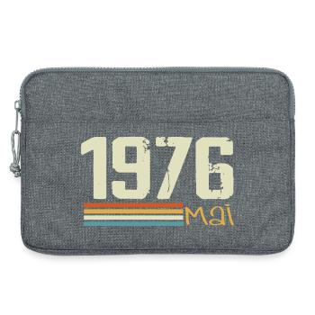 Mai 1976 - Sacoche pour ordinateur portable 13 pouces - gris chiné - Devant