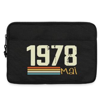 Mai 1978 - Sacoche pour ordinateur portable 13 pouces - noir - Devant