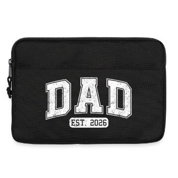 Papa 2026 – Est. Dad Moment - Laptop bag 13" - black - Front