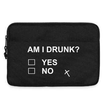 Funny Drinking Test Fail Yes No Sarcastic Humor - Laptop bag 13" - black - Front