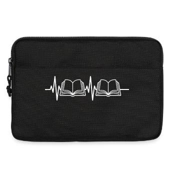 Heartbeat Book Reader – Book Heartbeat - Laptoptasche 13" - Schwarz - Vorne