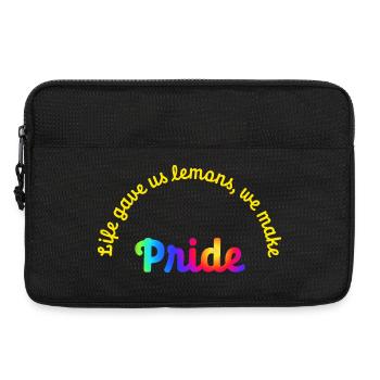 Life gave us lemons, we make pride - Laptop bag 13" - black - Front