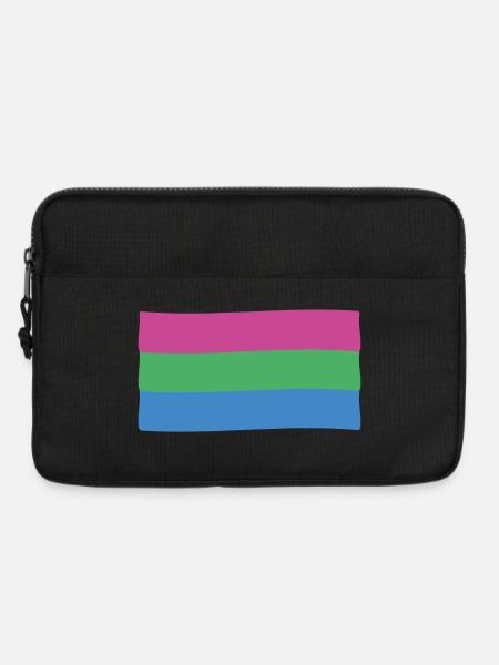 Polysexual Flag: Pride and Diversity - Laptop bag 13" - black
