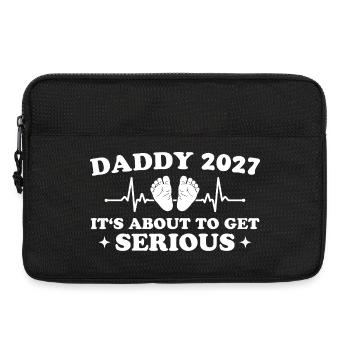 Daddy 2027 Funny Pregnancy Announcement - Laptoptasche 13" - Schwarz - Vorne