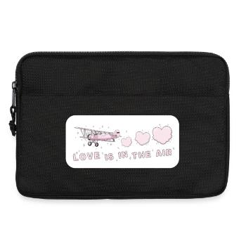 Love is in the air Vintage Rose Airy Love - Laptop bag 13" - black - Front