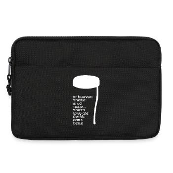 In Heaven there is no beer - Laptop bag 13" - black - Front