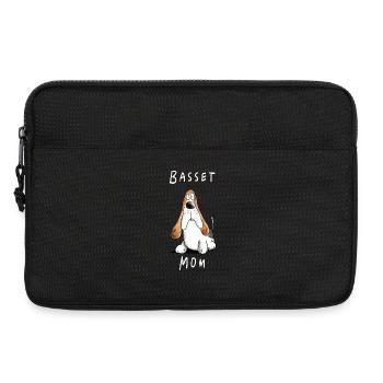 Basset Hound Mama I Dog Mama I Dogs Mistress - Laptop bag 13" - black - Front