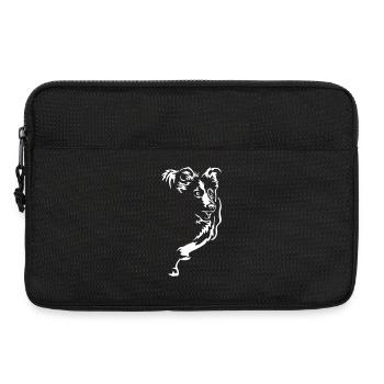 Border Collie « Black Edition » - Sacoche pour ordinateur portable 13 pouces - noir - Devant