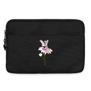 Sonnenblumen Fee - Laptoptasche 13" - Schwarz - Vorne