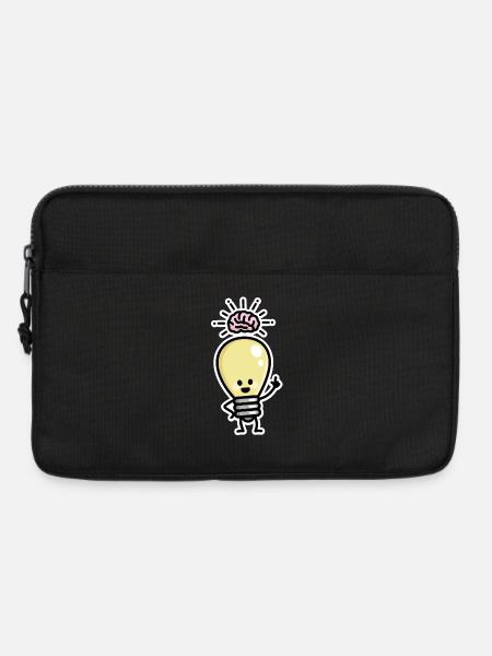 Light Bulb Idea Brains Creative Genius Creativity - Laptop bag 13" - black