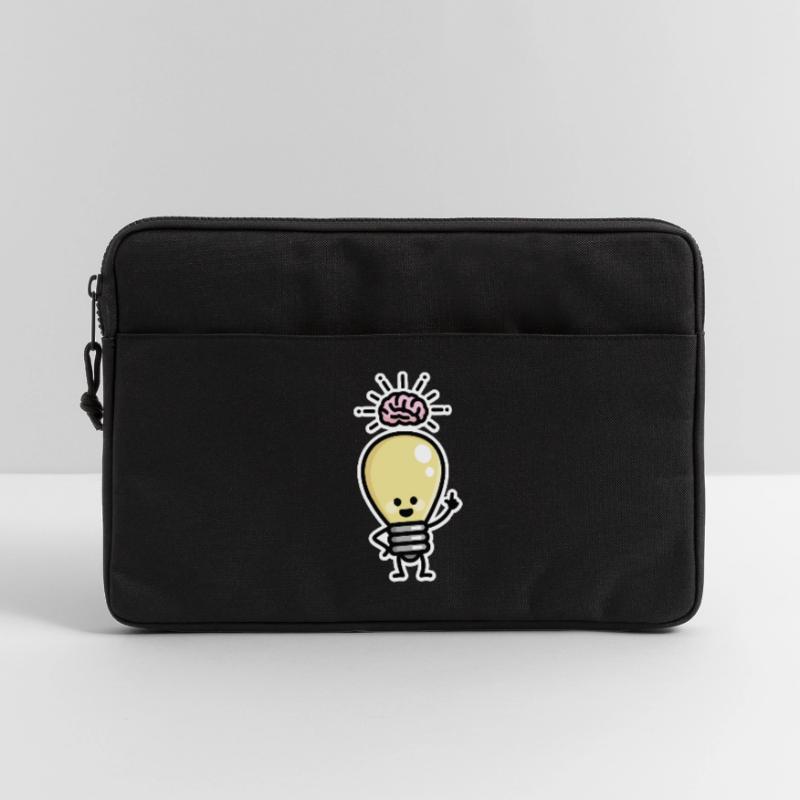 Light Bulb Idea Brains Creative Genius Creativity Laptop bag 13"