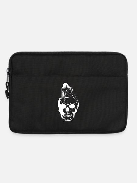 Mermaid on Skull - Laptop bag 13" - black