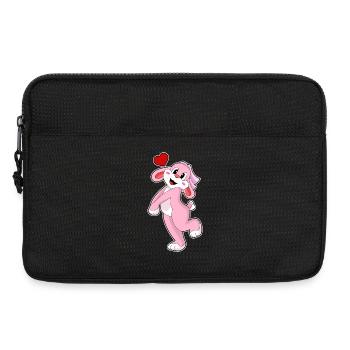 Rabbit Bride Veil Wedding - Laptop bag 13" - black - Front
