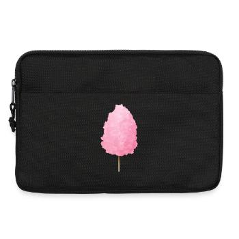 fluffy pink cotton candy - Laptop bag 13" - black - Front
