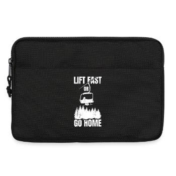 Lift Fast Or Go Home - Laptop bag 13" - black - Front