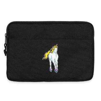 Einhorn Eislaufen Schlittschuhe - Laptoptasche 13" - Schwarz - Vorne