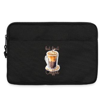 but first Coffee - Laptoptasche 13" - Schwarz - Vorne