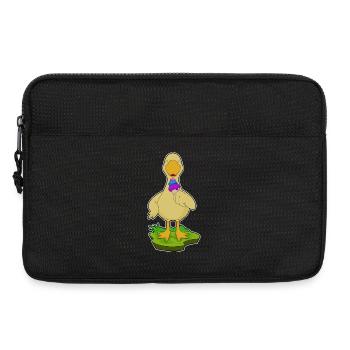 Crème glacée gaufrée au canard - Sacoche pour ordinateur portable 13 pouces - noir - Devant