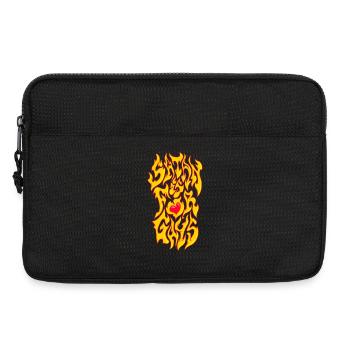 Satan ist für Schwule - Laptoptasche 13" - Schwarz - Vorne