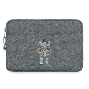 Elephant Poker Jetons de Poker - Sacoche pour ordinateur portable 13 pouces - gris chiné - Devant
