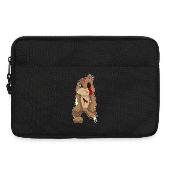 Bear Halloween Zombie - Laptop bag 13" - black - Front