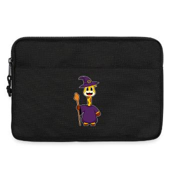 Giraffe Halloween Hexe - Laptoptasche 13" - Schwarz - Vorne