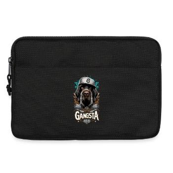 Deutsch Drahthaar Gangsta Hund Geschenk - Laptoptasche 13" - Schwarz - Vorne