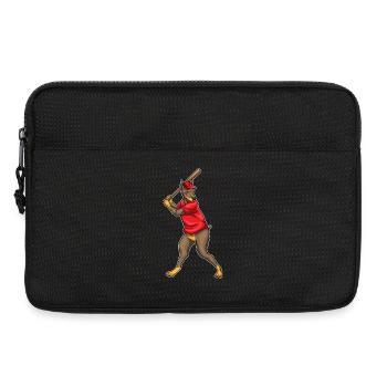 Bâton de baseball Doberman - Sacoche pour ordinateur portable 13 pouces - noir - Devant