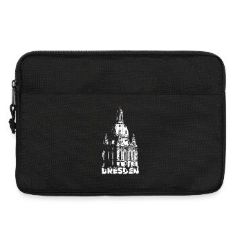 Dresde Frauenkirche Souvenir Logo Dresdner Symbole - Sacoche pour ordinateur portable 13 pouces - noir - Devant