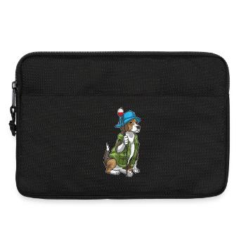 Beagle Angler Fishing Rod Fishing Rod - Laptop bag 13" - black - Front
