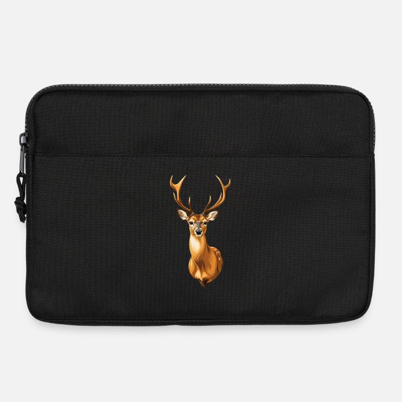 Prächtiges Rehlein - Laptoptasche 13" - Schwarz