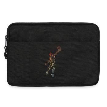 Dessin vintage d’un joueur de volley-ball - Sacoche pour ordinateur portable 13 pouces - noir - Devant
