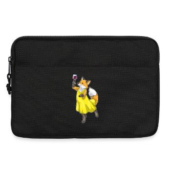 Fuchs Red Wine - Laptop bag 13" - black - Front