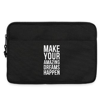 make your amazing dreams happen - Laptop bag 13" - black - Front