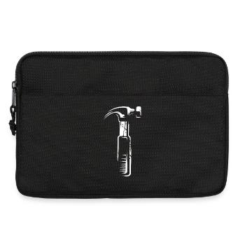 Hammer with Scratch Effect - Tools Artisans - Laptop bag 13" - black - Front