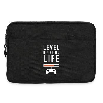 Améliore ton niveau de vie gaming - Sacoche pour ordinateur portable 13 pouces - noir - Devant
