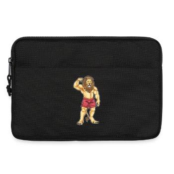 Löwe Bodybuilder Bodybuilding Sport - Laptoptasche 13" - Schwarz - Vorne