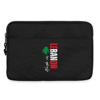 Hergestellt im Libanon, vertikales Design - Laptoptasche 13" - Schwarz - Vorne