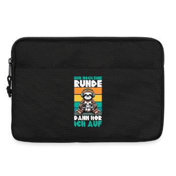 Nur Noch Eine Runde Dann Hör Ich Auf Faultier - Laptoptasche 13" - Schwarz - Vorne