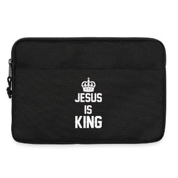 Jésus est roi Couronne Oeuvre - Sacoche pour ordinateur portable 13 pouces - noir - Devant