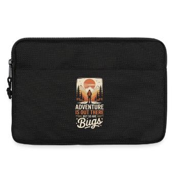 Randonneurs d’aventure en montagne au coucher du soleil - Sacoche pour ordinateur portable 13 pouces - noir - Devant