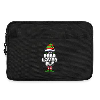 Elf Elf Cadeau de Noël Bière Fête Alcool - Sacoche pour ordinateur portable 13 pouces - noir - Devant