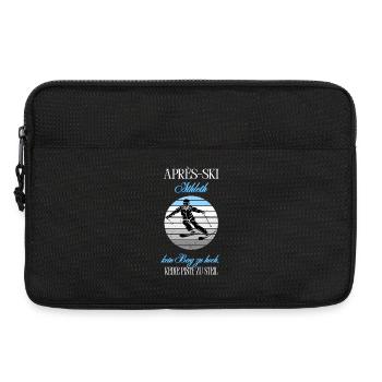 Après ski athlete No mountain too high - Laptop bag 13" - black - Front