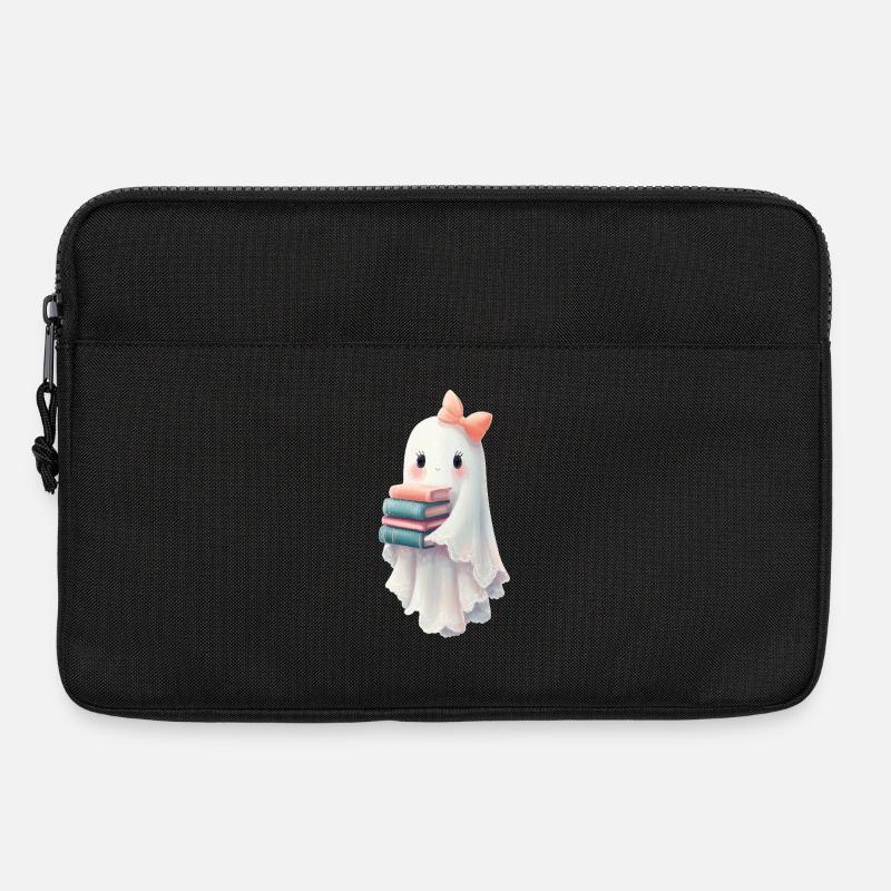 Geist Halloween Bücher - Laptoptasche 13" - Schwarz