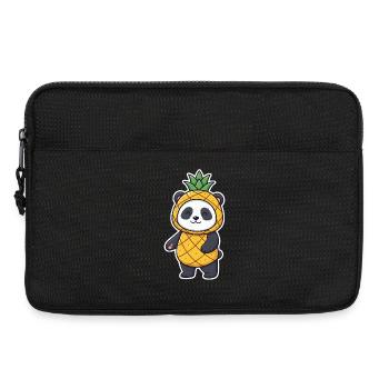 Panda Ananas T-Shirt Lustig Comic Geschenk Tier - Laptoptasche 13" - Schwarz - Vorne