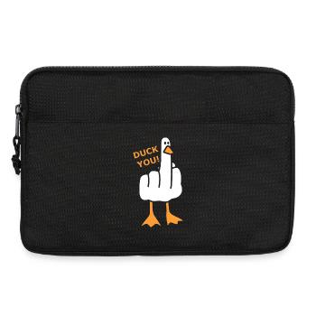 Freche Ente - Duck You! - Laptoptasche 13" - Schwarz - Vorne