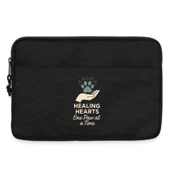 Employé de refuge, bénévole pour le sauvetage des animaux - Sacoche pour ordinateur portable 13 pouces - noir - Devant
